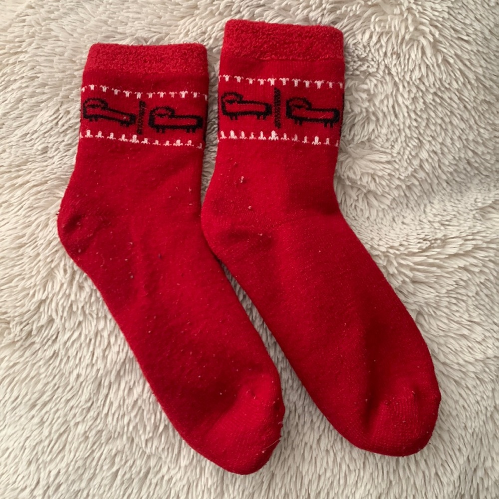 Fuzzy Christmas socks